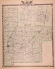 1876 County Map   Christian Co   Illinois   Montgomery Co  On Reverse  14x17  34