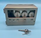 Vintage Mosler Lock Company 3-movement Key-wind Bank Safe Vault Time Lock - Rare
