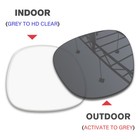 Transition Replacement Lenses For Ray-ban Meta Wayfarer Rw4006 Rw4012 50mm