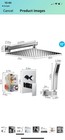Qomolangma 10 Inch Rain Shower System  Bathroom Shower Faucet Set  Stainless    