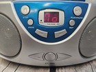 Sylvania  srcd243m  Blue Portable Cd Boombox Am fm Radio Cd Player