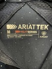 Girls Ariat Tek Quarter Zip Long Sleeves Navy With White Polka Dots Size Medium