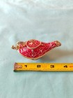 Red Enamel Jeweled Aladdin Arabian Nights Trinket Pill Stash Ring Vanity Box