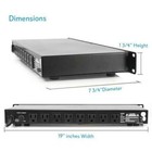 Pyle - Pro Sound Pco800 19in Rack Mount 1800 Watt Power