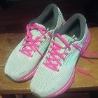 Brooks Ghost Men s Gray pink Low Top Lace-up Athletic Sneakers 2035615024