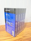 Sony Lot Of 5 Premium Vhs 6 Hour T-120 Blank Tapes New Sealed