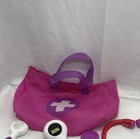 Fisher-price Medical Kit Role Play Toy Pink  Nurse Bag Rare