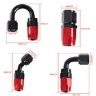 3 8  An6 Fitting Steel Nylon Braided Oil Fuel Line Swivel Hose End Kits 16ft 
