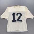 Vintage Champion Mesh Jersey Mens Medium 80s Football Cropped White Cowboys Rare