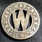 1920s Vintage Washington  Dc -  one Fare In The Dist  Of Col  2  Token - Vf