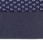 Nojo Indigo Denim chambray Crib Skirt dust Ruffle  Indigo