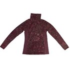 Columbia Women Arctic Air Half Zip Polar Fleece Pullover Jacket Burgundy Medium