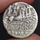 Roma Head Denarius 138bc Ancient Roman Republic Silver Coin Gellius Mars Captive