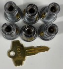 Key And 6 Locks Vending Gumball Machine Northwestern Eagle Oak A a Acorn