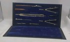Vintage Charvos Drafting Set No 612 Made In Usa Complete 9 Piece W  Snap Case