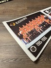 Nhl Chicago Black Hawks Vintage Circa 1985-1986 Team Photo Hockey Pennant