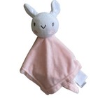 Baby Essentials Pink Bunny Plush Lovey Security Blanket White Rabbit Head 2024