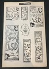 Super Rare   The Weird World Of Lsd 1967 Uncut Pressbook  Drug Use Exploitation 