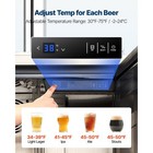 Beer Kegerator  Triple Tap Commercial Draft Beer Dispenser For D System  Full Si