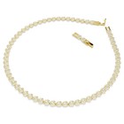 Swarovski Una Angelic Gold-tone Round Cut Crystal Necklace Bracelet Set