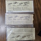Lot Of 3 Vintage Craftaid Leather Carving Templates Billfold No 2270  3910  3960