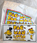 Vtg 1982 Ms Pac-man Lover Video Expo License Plate   Shopping Bag Knoxville Tn