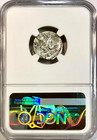 49-44 Bc Julius Caesar   2 Captives Ancient Roman Silver Denarius Ngc Choice F