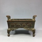 9 5cm Chinese Buddhist Antique Bronze Incense Burner Decorative Craft