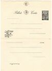 Macau 1952 40 Avos Red Overprint On 60 Avos Mint Aerogramme Type 1 Partial Wmk 