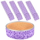 Elevatetech 4 Pcs Baking Strips  Cake Pan Dampen Strips Absorbent 36in  Purpl 