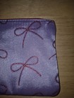 Ipsy Makeup Bag   purple With Glittery Red Bows