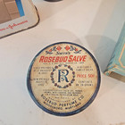 Vintage Medicine   First Aid Advertising Tin box Lot Band-aid Rosebud Purepac