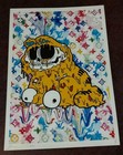 Death Nyc Ltd Ed Signed Framed Art Print 45x32cm Garfield The Cat Matt Gondek