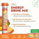 Zipfizz Peach Mango Energy Drink Powder Pack Of 20 Sugar Free Hydration Sticks