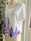 Disney Parks Disney World Resort T Shirt Women   s L 2017 Cinderella s Castle