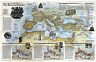     1997-7 July The Romans National Geographic Map Italy Empire - A3