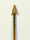 Antique Native American Arrow  Stone Tip  Feathers  Sinew  Painted Designs   a2