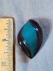 Vintage Ornate Two Tone Plastic Button 