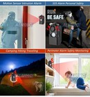 Portable Motion Sensor Safety Alarm     Personal Defense Perimeter Security   Led