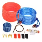 Car Power Amplifier Wiring Kit Audio Subwoofer Amp Rca Power Cable Fuse Kit 