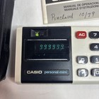Vtg Casio Personal Mini Calculator   Case Works