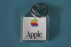 Vtg Apple Mac Os Promotional Keychain Advertising Smile Face Clear Acrylic Promo