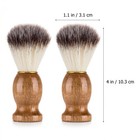 10 Pcs Wood Handled Shaving Brush For Men Shave Accessory  Bulk Beard Groomin   