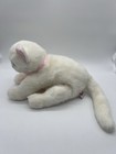 Vtg Ty Classic Angel Cat White Kitty Cat Stuffed Plush Ribbon Pink Bow Toy 1996