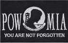 Pow-mia  you Are Not Forgotten  Embroidered Patch - High Quality  3 5 X 2 25   