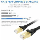 Cat 8 Ethernet Rj45 Cable High Speed 40gbps Lan Patch Network Gold Plated 6-50ft