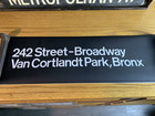 Ny Nyc R21 Subway Roll Sign 242 Street Broadway Van Cortlandt Park Bronx 7th Ave