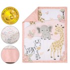 3 Piece Baby Crib Bedding Set For Girls - Newborn  Infant   Toddler Nursery B   