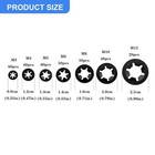 340 Pcs Internal Tooth Star Lock Spring Quick Washer Push On Speed Nut Assortmen