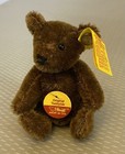 Steiff Original Teddy Bear Baby Jointed Chocolate Brown Vintage West Germany 4 